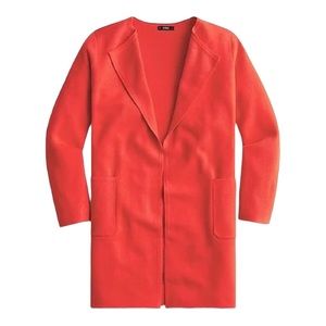J.CREW Juliette Collarless Sweater-Blazer